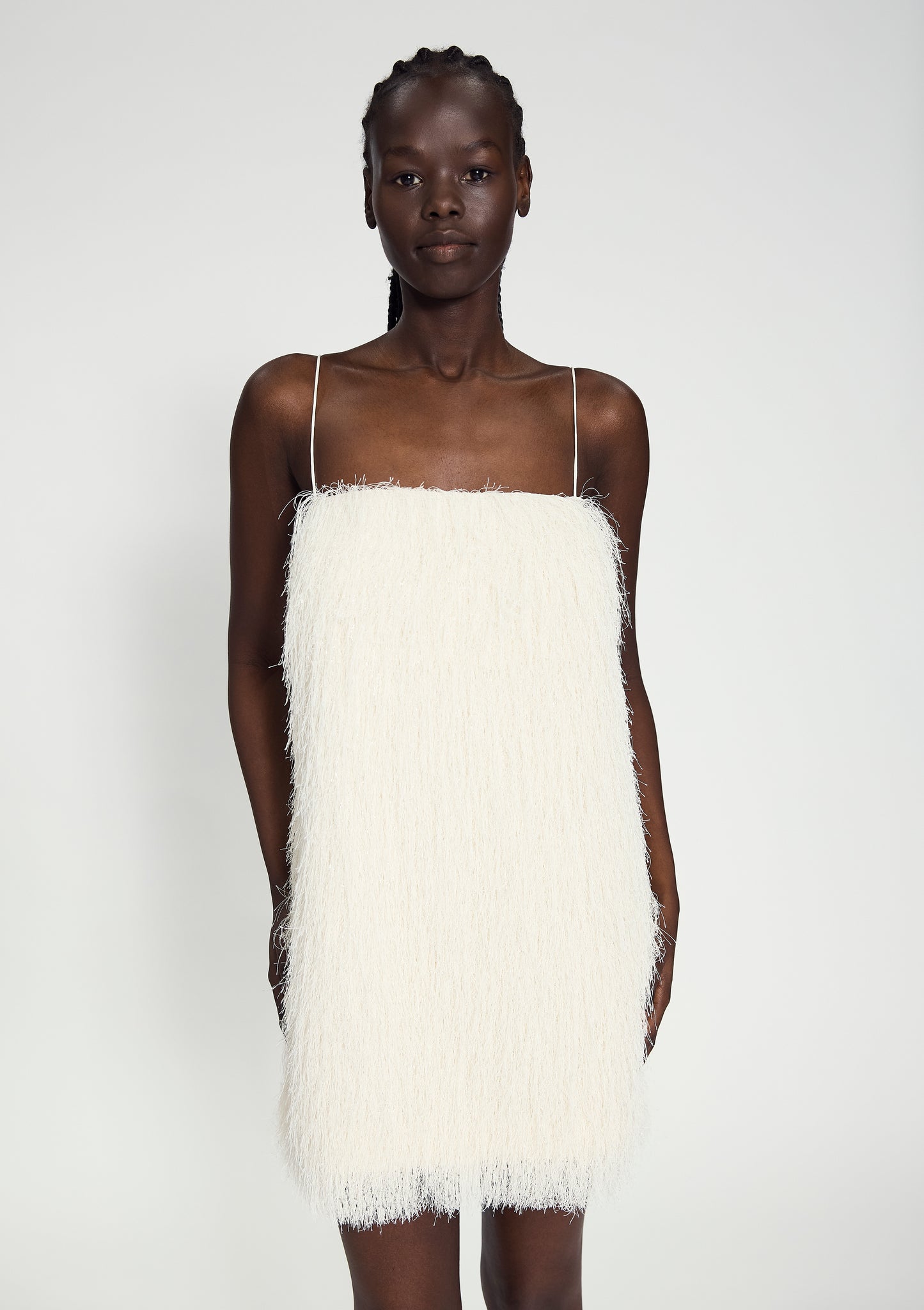 Fringe Dress Cream
