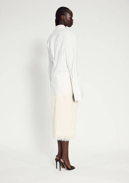 Fringe Skirt Cream