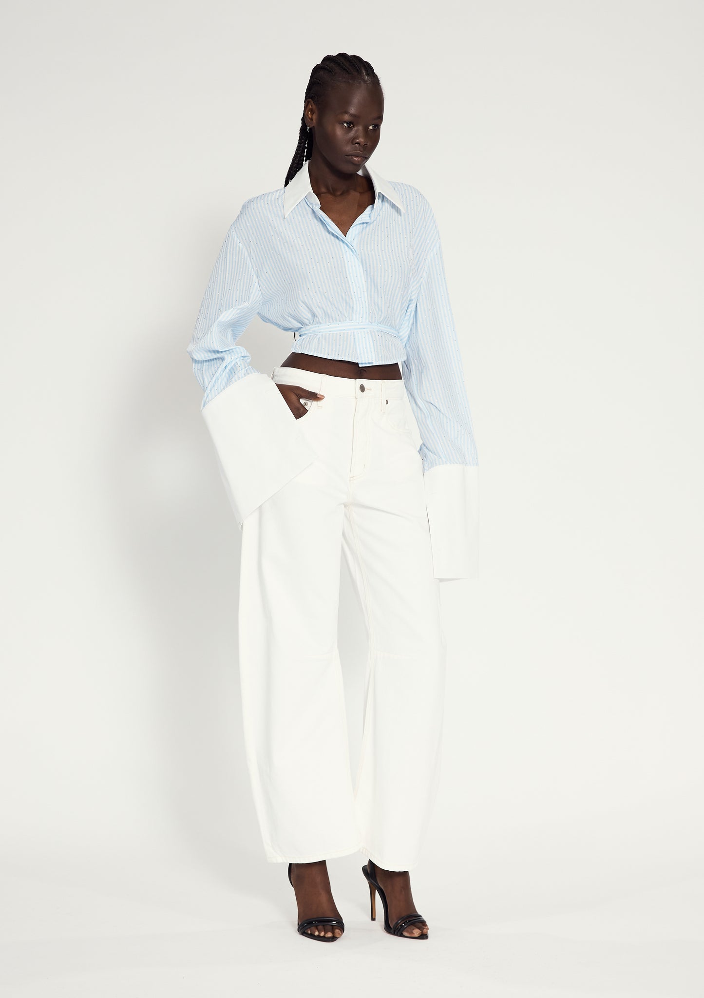 Phobe Sparkle Shirt Blue