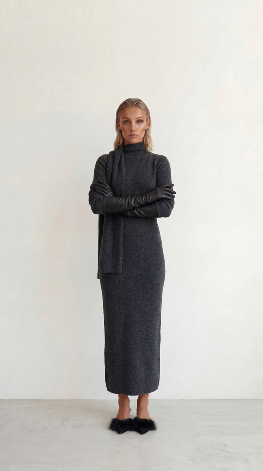 Scarf Knit Dress