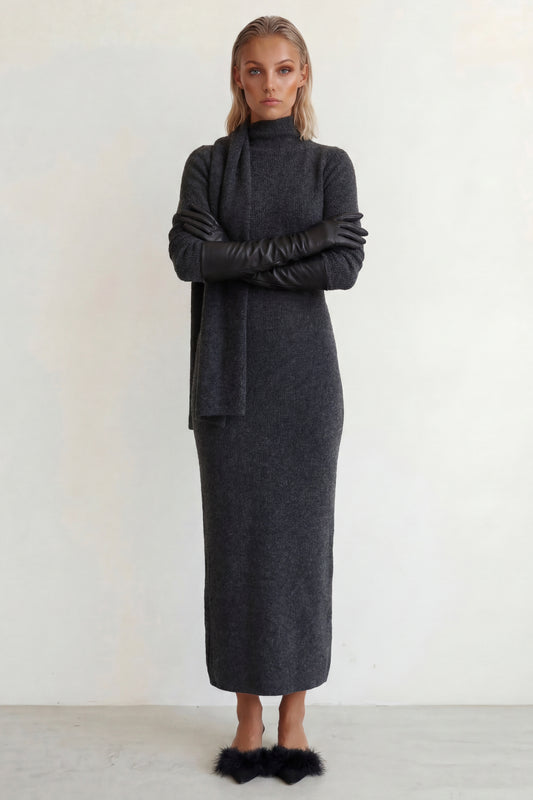Scarf Knit Dress