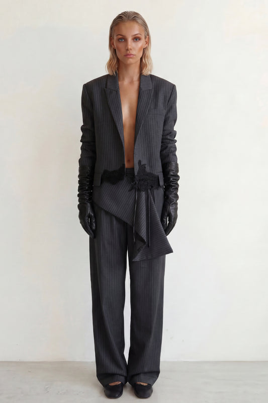 Lace Trim Blazer